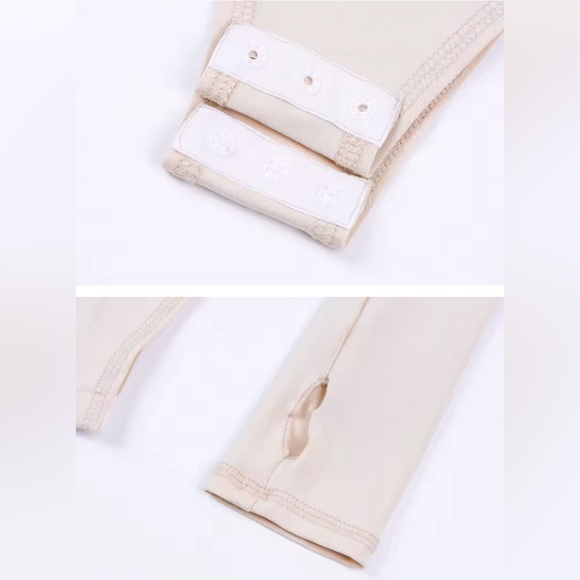 KE Exclusive Long Sleeves Contrast trim Design Bodysuit - Picture 9 of 9